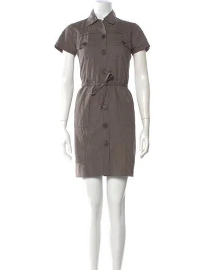 Pre-owned Gerard Darel Mini Dress In Gray