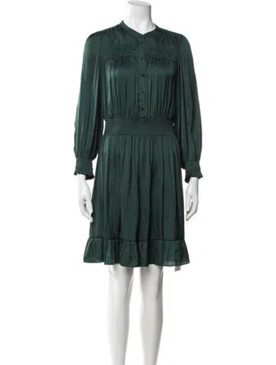 Pre-owned Gerard Darel Mini Dress In Green