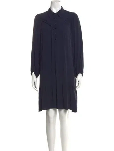 Pre-owned Gerard Darel Mini Dress W/ Tags In Blue