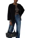 Gerard Darel Myriam Wool Coat In Blue