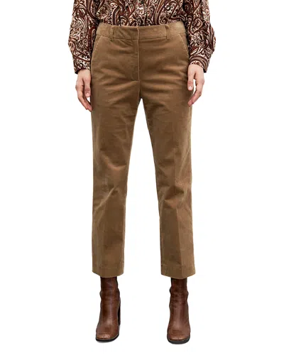 Gerard Darel Mysa Cotton Stretch Corduroy Pants In Brown
