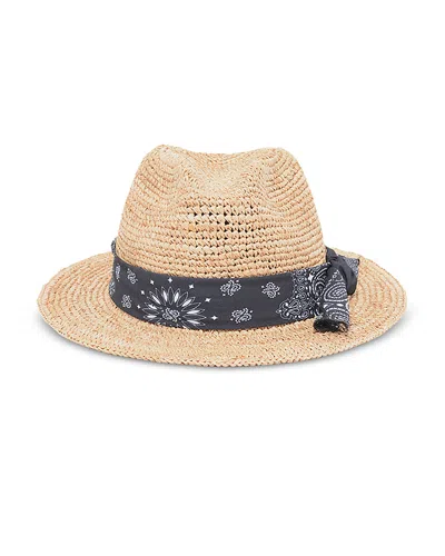 Gerard Darel Nadege Raffia Sun Hat In Natural