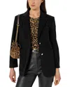 Gerard Darel Ninaelle Notched Lapel Blazer In Black