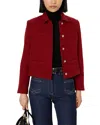 Gerard Darel Nova Wool Jacket In Red