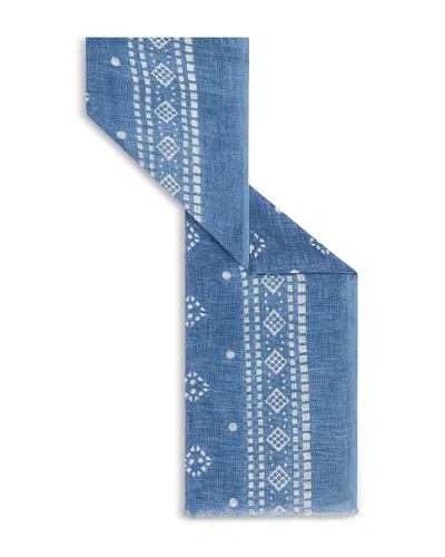 Gerard Darel Omara Linen Scarf In Blue