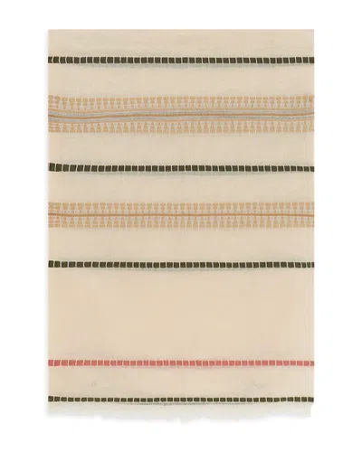 Gerard Darel Ondine Striped Scarf In Beige