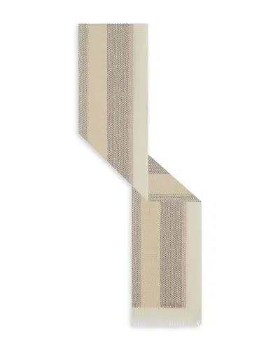 Gerard Darel Opaline Striped Scarf In Sand