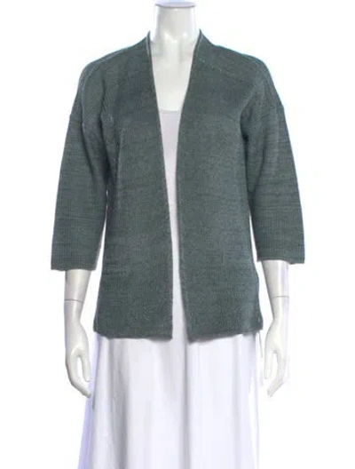 Pre-owned Gerard Darel Open Front Sweater In Green