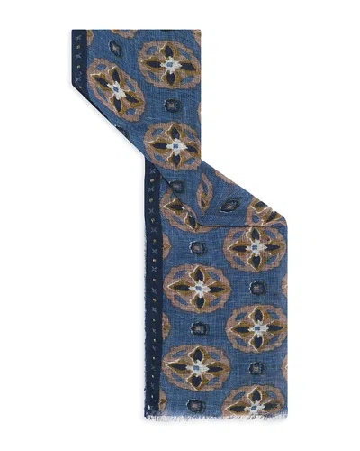 Gerard Darel Ouma Printed Scarf In Blue