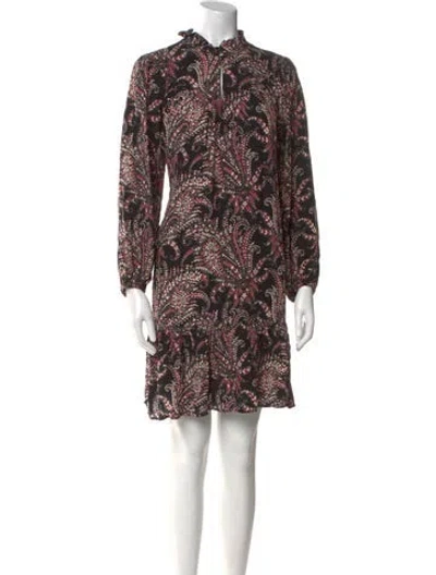 Pre-owned Gerard Darel Paisley Print Mini Dress In Multi