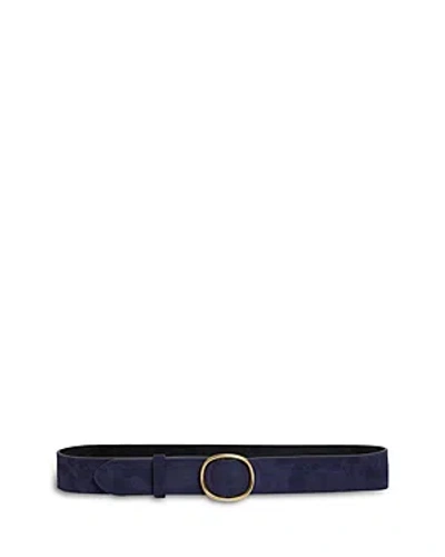 Gerard Darel Paloma Sliding Buckle Belt In Navy