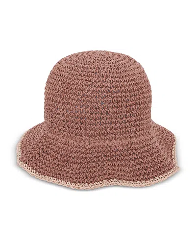 Gerard Darel Paper Straw Bucket Hat In Brown