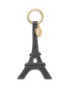 Gerard Darel Paris Leather Keychain In Black