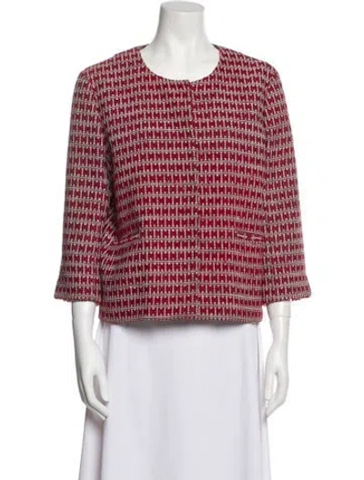 Pre-owned Gerard Darel Patterned Jacket In Red