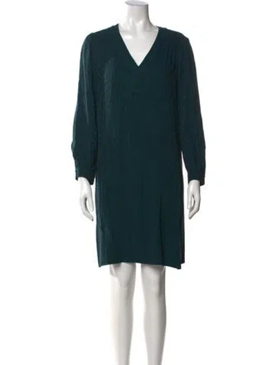 Pre-owned Gerard Darel Patterned Mini Dress In Green