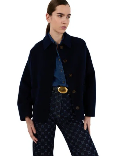 Gerard Darel Perrinea Short Coat In Black