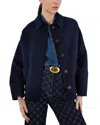 Gerard Darel Perrinea Wool Jacket In Blue