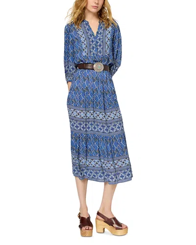 Gerard Darel Phedre Midi Dress In Ink