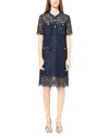 GERARD DAREL PLACIDIE LACE SHIRT DRESS
