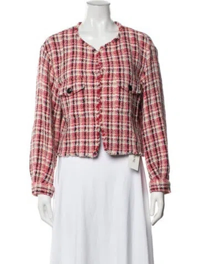 Pre-owned Gerard Darel Plaid Print Jacket In Multi