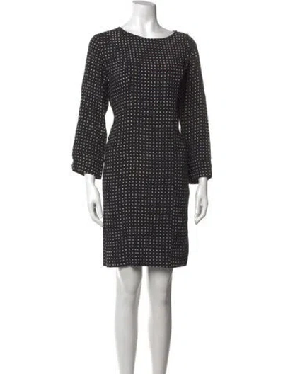 Pre-owned Gerard Darel Polka Dot Print Mini Dress In Black