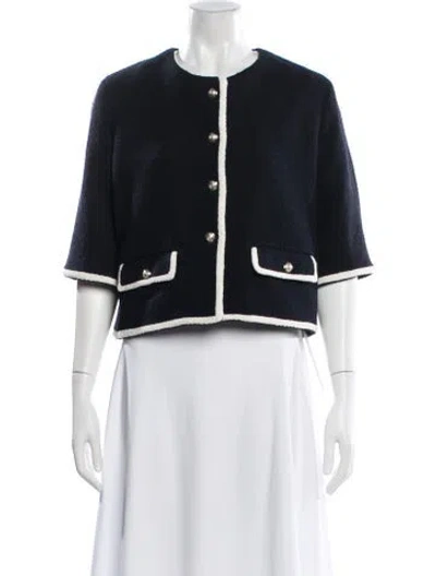 Pre-owned Gerard Darel Printed Evening Jacket In Blue