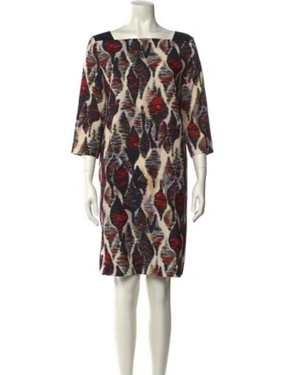 Pre-owned Gerard Darel Printed Knee-length Dress In Black