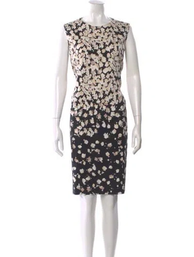Pre-owned Gerard Darel Printed Knee-length Dress In Black