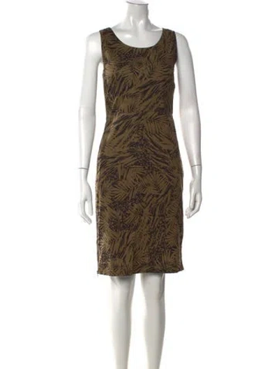 Pre-owned Gerard Darel Printed Knee-length Dress In Neutrals