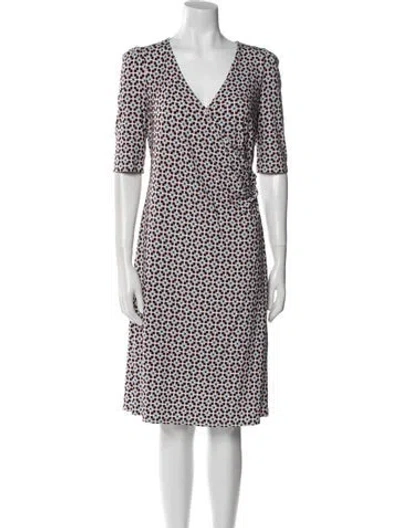 Pre-owned Gerard Darel Printed Knee-length Dress In Pink