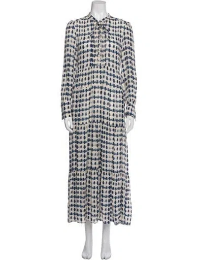 Pre-owned Gerard Darel Printed Long Dress In Multi