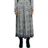 Gerard Darel Tifenn Printed Pull On Maxi Skirt In Green