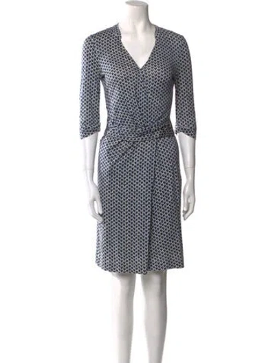 Pre-owned Gerard Darel Printed Mini Dress In Blue