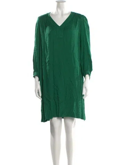 Pre-owned Gerard Darel Printed Mini Dress In Green