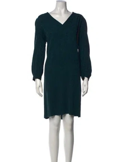 Pre-owned Gerard Darel Printed Mini Dress In Green