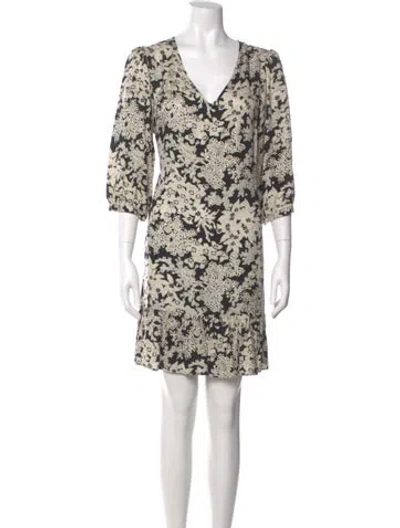Pre-owned Gerard Darel Printed Mini Dress In Neutral