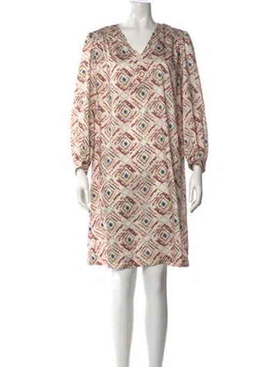 Pre-owned Gerard Darel Printed Mini Dress W/ Tags In Neutrals