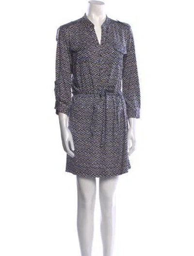 Pre-owned Gerard Darel Printed Mini Dress In White