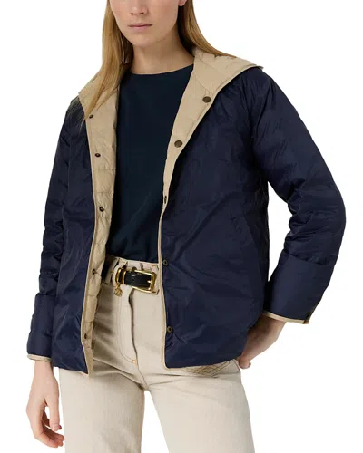 Gerard Darel Priscille Reversible Down Jacket In Blue