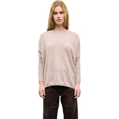 Gerard Darel Reta Long Sleeve Relaxed Fit Jumper In Gray
