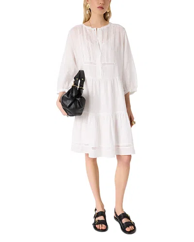 Gerard Darel Riane Tiered Dress In White