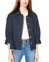 Gerard Darel Risela Oversized Jacket In Navy