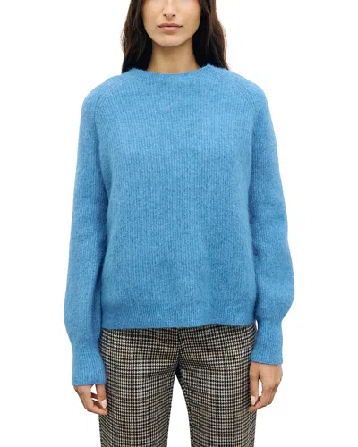 Gerard Darel Riya Raglan Sleeve Sweater In Blue