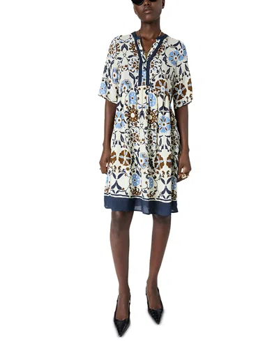 Gerard Darel Romaine Button Front Dress In Multi