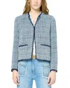Gerard Darel Romeline Jacket In Indigo