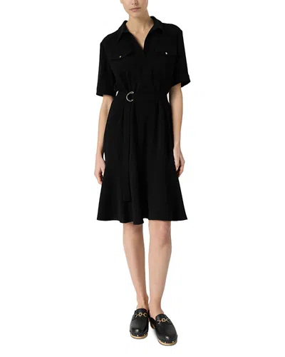 Gerard Darel Romyne Belted Dress In Black