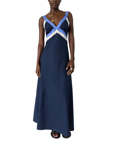 Gerard Darel Romyssa Maxi Dress In Blue