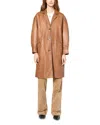 Gerard Darel Rosabelle Leather Jacket In Brown