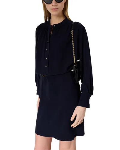 Gerard Darel Rosine Shift Dress In Blue