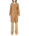Gerard Darel Rosita Suede Coat In Straw